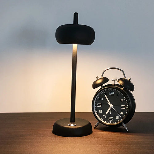 Circular Table Lamp LED Art Design Cordless Table Lamp Bedside Lamp Bedroom Lamp Portable Desk Lamp Home Decoration