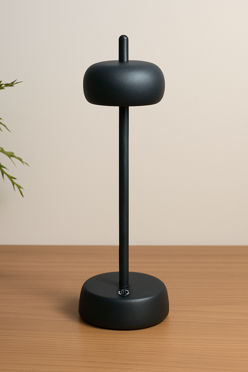 Circular Table Lamp LED Art Design Cordless Table Lamp Bedside Lamp Bedroom Lamp Portable Desk Lamp Home Decoration